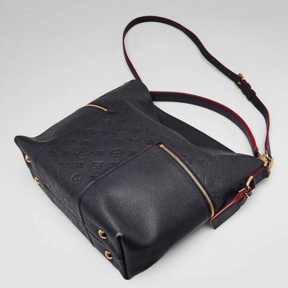 Louis Vuitton Marine/Rouge Monogram Empreinte Leather Melie Bag - Picture 3 of 12